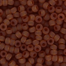 Miyuki rocailles Perlen 8/0 - Matted transparent topaz 8-133F